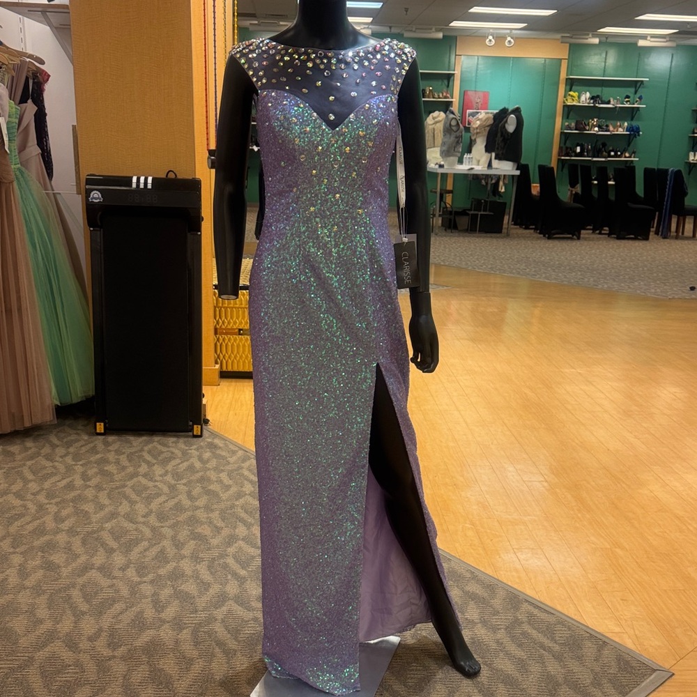 SOLD -  Iridescent Lavender Prom Dress